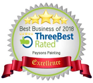 3 best rated Calgary painters 2018 award medallion.